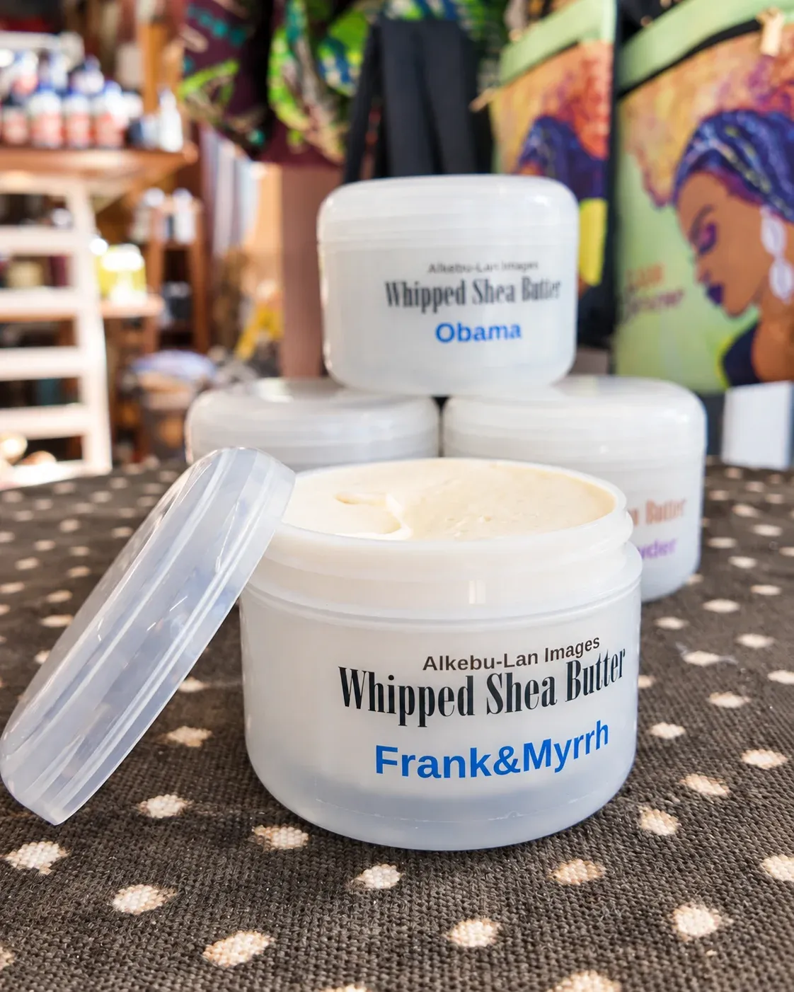 Open Container of Whipped Shea Butter