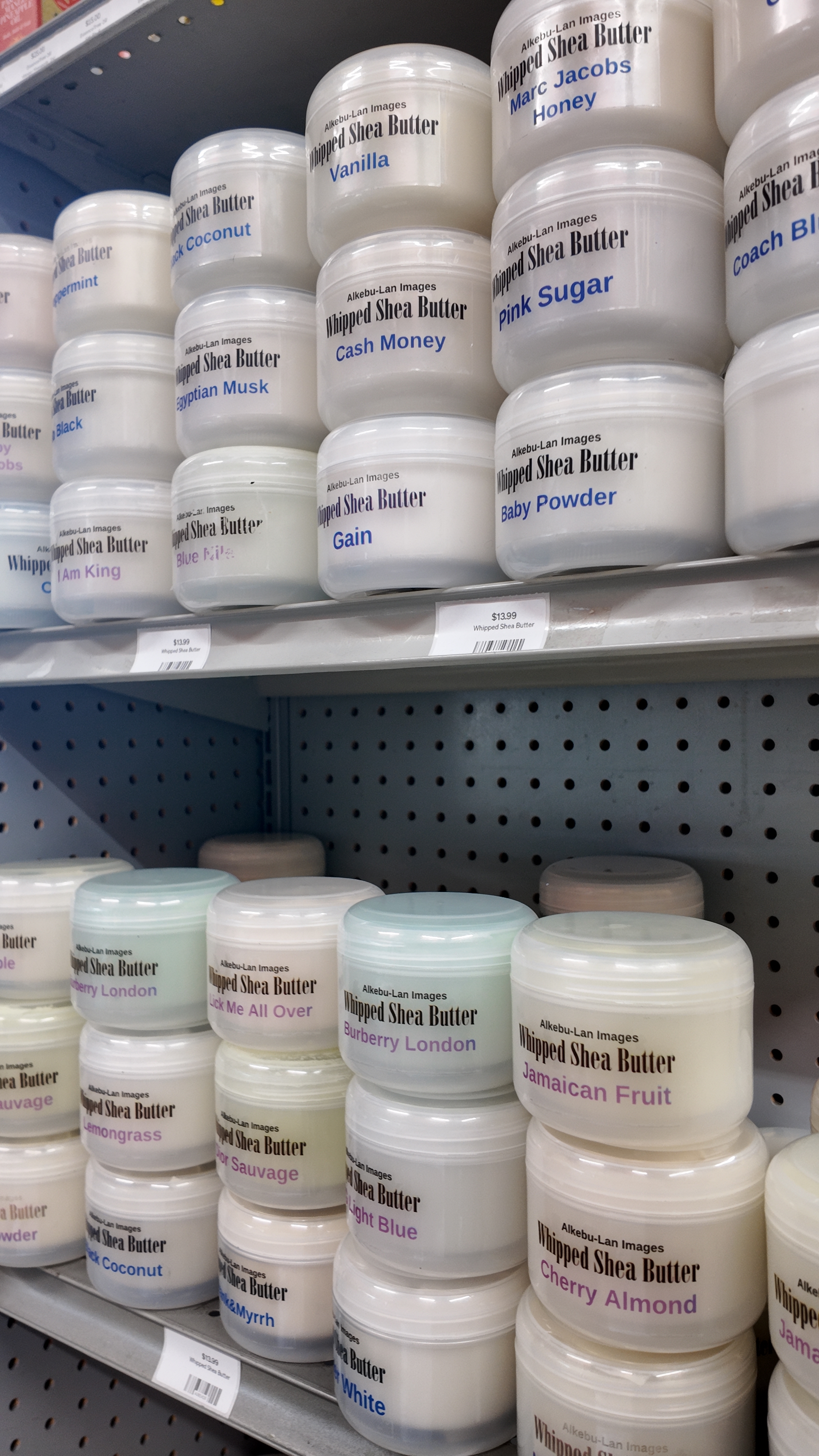 Whipped Sheas on Shelf